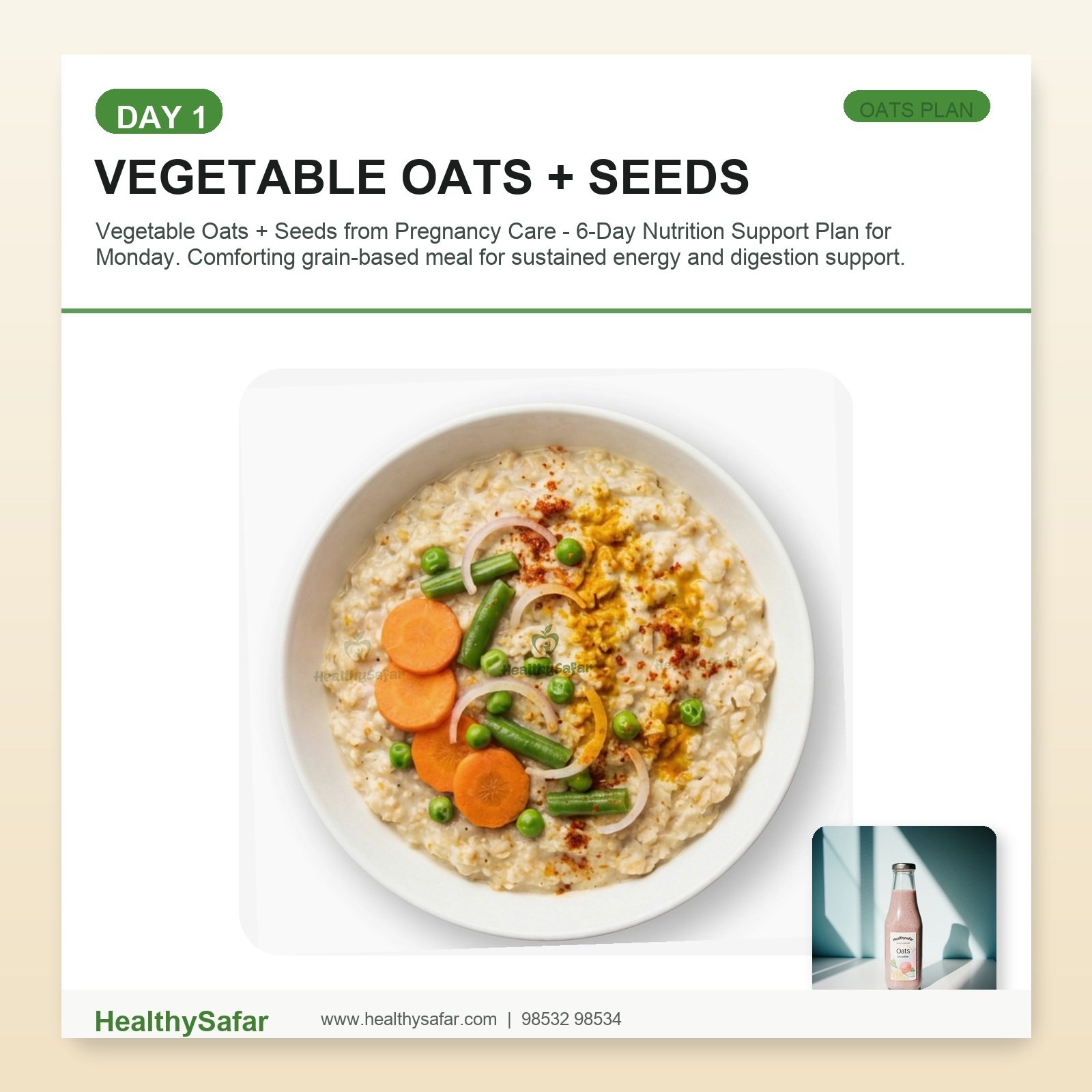 Vegetable Oats + Seeds