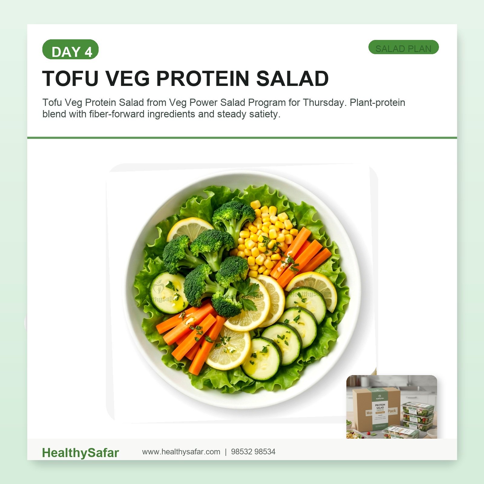 Tofu Veg Protein Salad