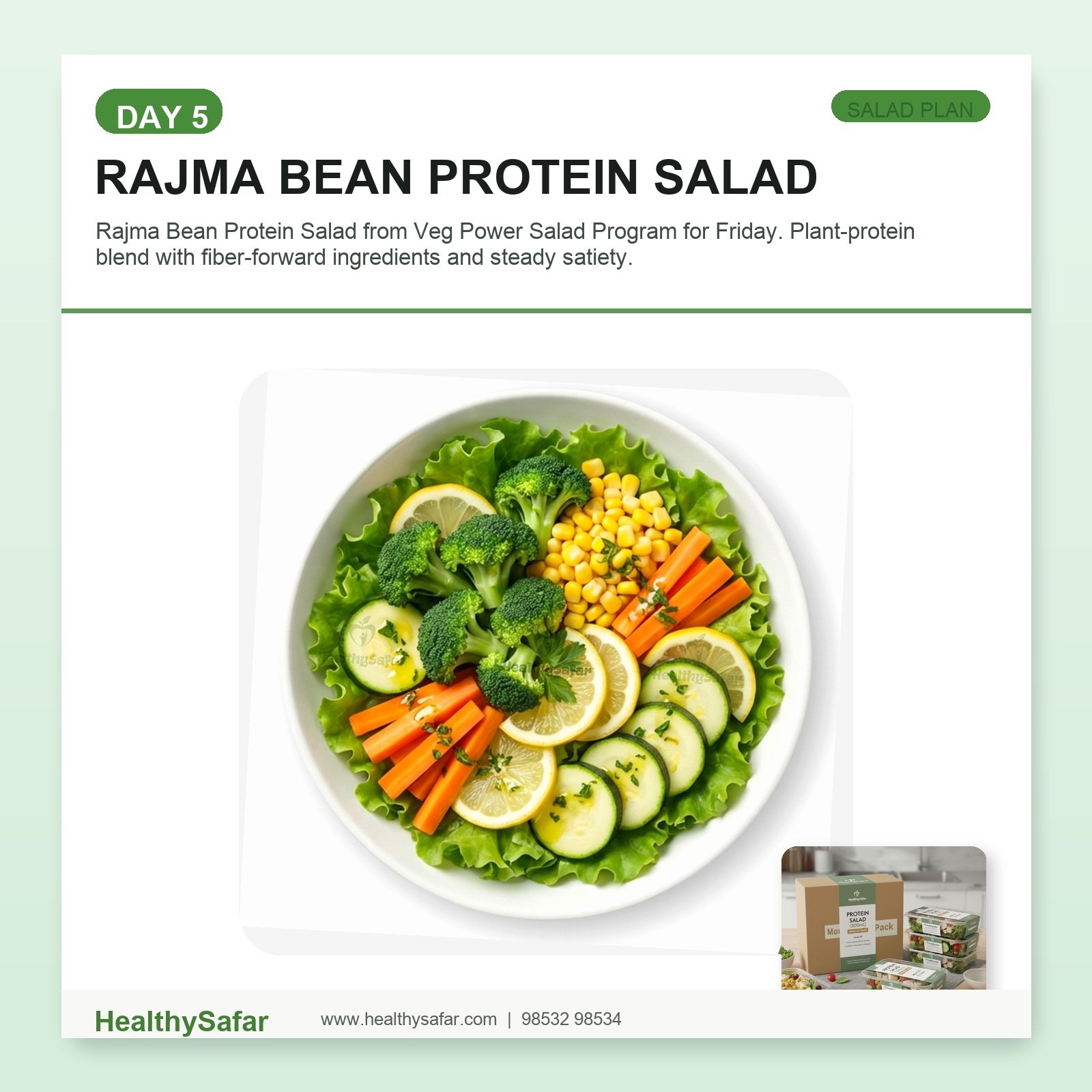 Rajma Bean Protein Salad