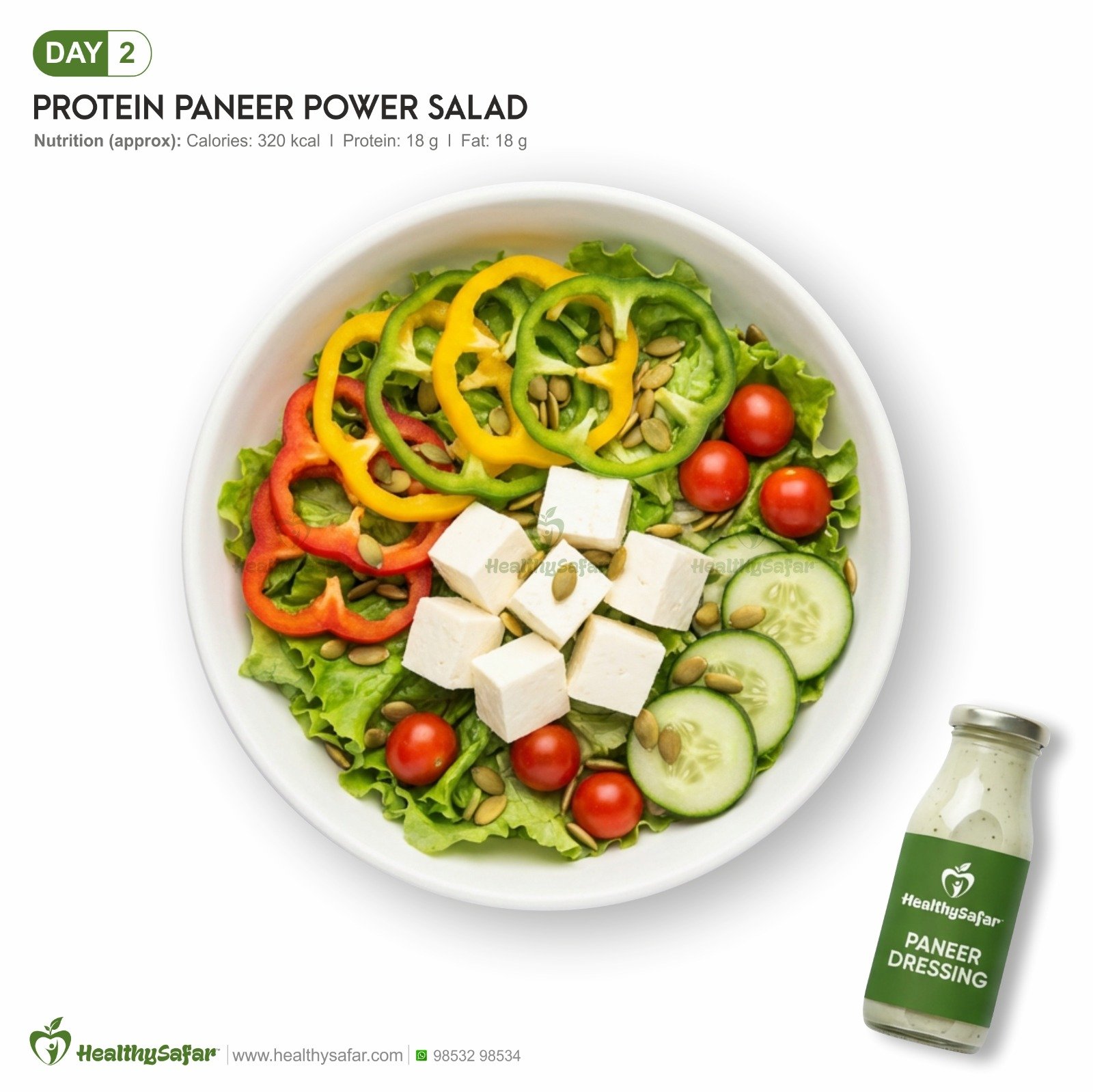 Protein Paneer Power Salad